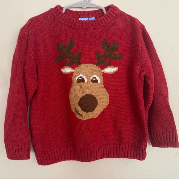 J Khaki Reindeer Sweater - Picture 2 of 5